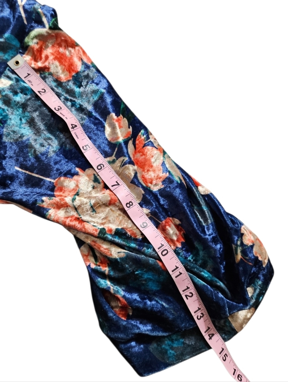 Loveriche LG Calliope Boho Festival Velour Floral Kimono Jacket Drop Shoulder - Picture 13 of 14